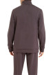 Thumbnail Pyjama long en coton mélangé anthracite uni avec coupe droite et col montant - Image 2
