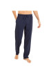 Thumbnail Pyjama long en coton marine rayé avec une coupe droite et un col tunisien - Image 3