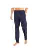 Thumbnail Pyjama long en coton marine imprimé avec une coupe droite et un col V - Image 3
