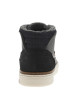 Thumbnail Bottines en cuir noires à semelle plate et à lacets ronds bleus - Image 6