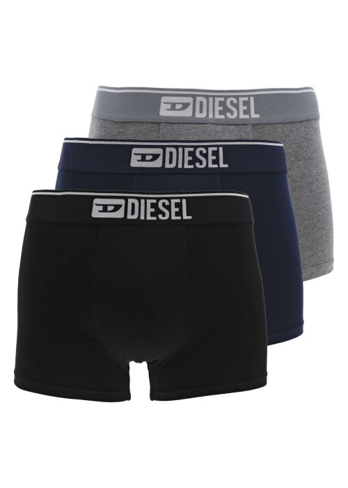 Lot de 3 boxers multicolore avec une coupe fermée et nom de la marque