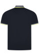 Thumbnail Polo en coton bleu avec une coupe droite et une fermeture boutonnée - Image 2