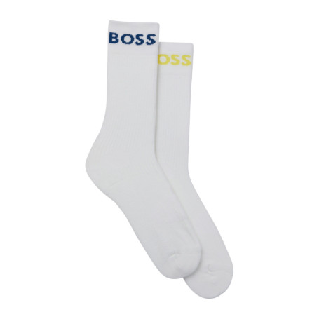 Lot de 2 paires de chaussettes hautes blanches...