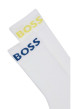 Thumbnail Lot de 2 paires de chaussettes hautes blanches unies coupe haute - Image 2