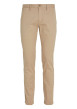 Thumbnail Pantalon Bleeker en coton beige uni avec une coupe chino et poches latérales