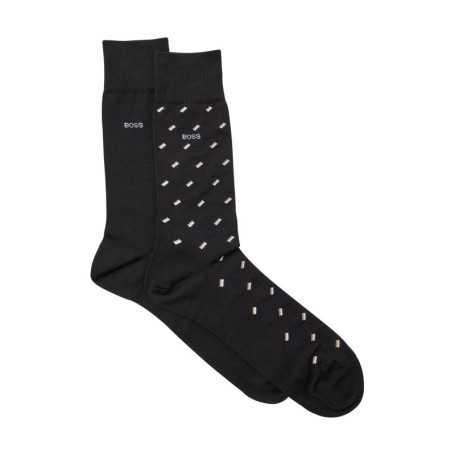 Lot de 2 paires de chaussettes hautes en coton...