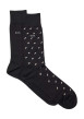 Thumbnail Lot de 2 paires de chaussettes hautes en coton mélangé noires coupe haute