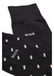 Thumbnail Lot de 2 paires de chaussettes hautes en coton mélangé noires coupe haute - Image 2