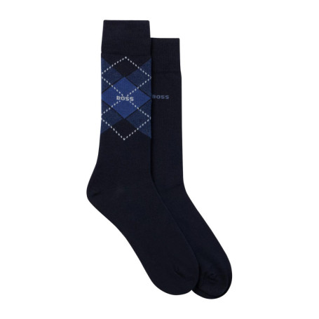 Lot de 2 paires de chaussettes hautes en coton...