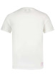Thumbnail T-shirt en coton écru uni avec une coupe droite et un col rond - Image 2