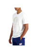 Thumbnail T-shirt en coton écru uni avec une coupe droite et un col rond - Image 3