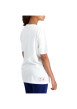 Thumbnail T-shirt en coton écru uni avec une coupe droite et un col rond - Image 6