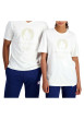 Thumbnail T-shirt en coton écru uni avec une coupe droite et un col rond - Image 9