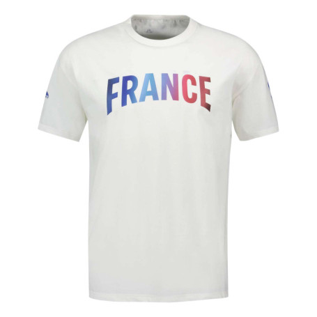 T-shirt en coton écru avec un imprimé une coupe...