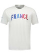 Thumbnail T-shirt en coton écru avec un imprimé une coupe droite et un col rond