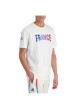 Thumbnail T-shirt en coton écru avec un imprimé une coupe droite et un col rond - Image 5
