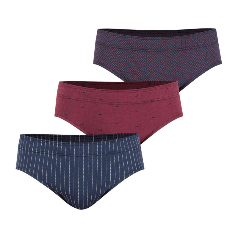 Eminence - Lot De 3 Slips En Coton Tricolore à Imprimé Et Avec Une Coupe Fermée - Multicolore