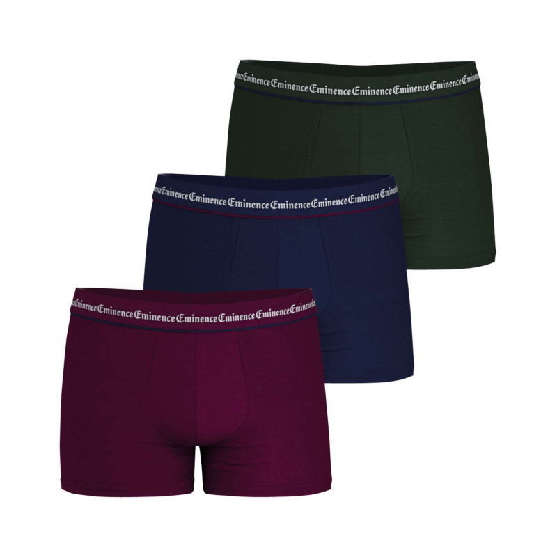 Eminence - Lot De 3 Boxers Classiques En Coton Tricolore Avec Une Coupe Fermée - Multicolore Eminence - Lot De 3 Boxers Classiques En Coton Tricolore Avec Une Coupe Fermée - Multicolore