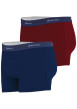 Thumbnail Lot de 2 boxers classiques unis en coton avec une coupe fermée - Image 2