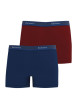 Thumbnail Lot de 2 boxers classiques unis en coton avec une coupe fermée - Image 3