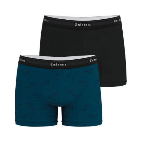Lot de 2 boxers classiques en coton imprimé...