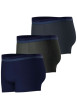 Thumbnail Lot de 3 boxers classiques unis en coton avec une coupe fermée - Image 2
