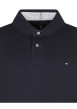 Thumbnail Polo Grande Taille en coton marine uni avec une coupe droite et un col boutonné - Image 3