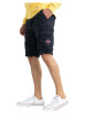 Thumbnail Short en coton avec 6 poches marine uni et logo sur poches cargo - Image 3