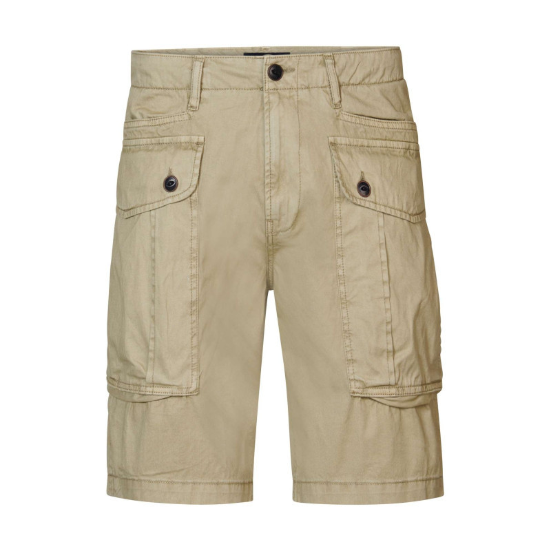 Petrol Industries - Short Cargo Avec 6 Poches Beige Unies Avec 5 Boutons Marrons - Beige Petrol Industries - Short Cargo Avec 6 Poches Beige Unies Avec 5 Boutons Marrons - Beige
