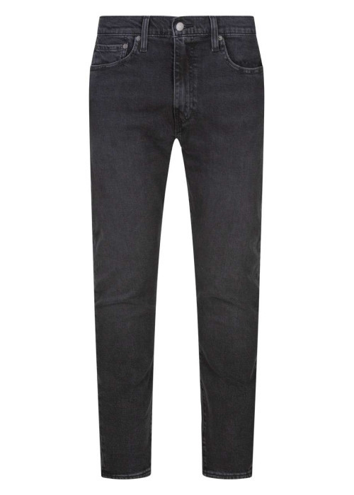 Jean 512 brut uni avec une coupe slim et un patch d'authentification