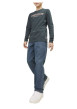 Thumbnail Jean Clark Regular en coton mélangé indigo uni coupe regular fit - Image 4