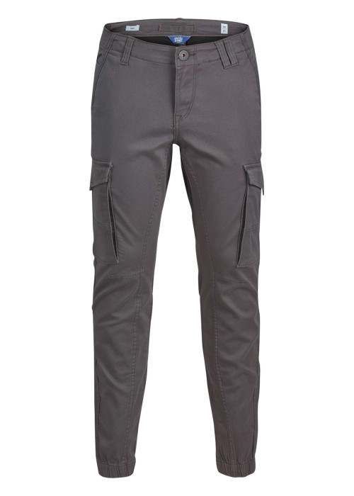 Pantalon Cargo Paul Flake anthracite uni avec une coupe slim