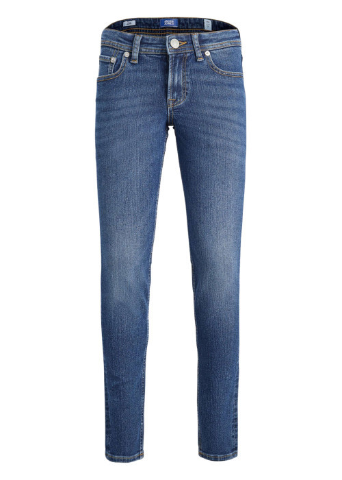 Jean Glenn Regular en coton mélangé indigo uni coupe regular fit