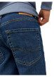 Thumbnail Jean Glenn Regular en coton mélangé indigo uni coupe regular fit - Image 6