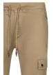 Thumbnail Pantalon cargo beige uni avec une coupe droite et ajustable à la taille - Image 3