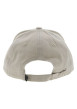 Thumbnail Casquette en coton gris clair uni à visière courbée et une fermeture clip inox - Image 2
