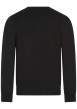 Thumbnail Pull en coton noir uni avec une coupe droite un col rond et des manches longues - Image 2