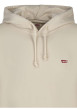Thumbnail Sweat en coton beige uni avec une coupe droite et un col à capuche - Image 3