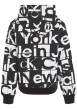 Thumbnail Sweat à capuche en coton régénératif noir imprimé logo avec une coupe relaxed - Image 2