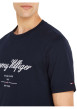 Thumbnail T-shirt en coton régénératif marine uni coupe droite col rond - Image 5