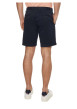 Thumbnail Short en coton marine uni avec une coupe chino et des poches latérales - Image 3