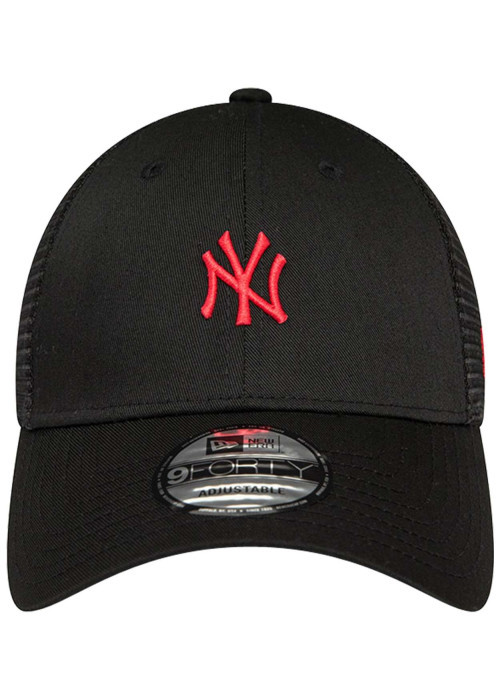 Casquette trucker 9FORTY® en coton noire unie avec logo brodé devant