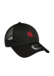 Thumbnail Casquette trucker 9FORTY® en coton noire unie avec logo brodé devant - Image 4