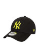 Thumbnail Casquette dad cap 9FORTY® en coton noire unie avec logo brodé devant - Image 4