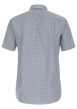 Thumbnail Chemise marine à motifs en coton avec une coupe droite et fermeture boutonnée - Image 2