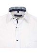 Thumbnail Chemise blanche unie en coton avec une coupe droite à fermeture boutonnée - Image 3