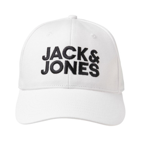 Casquette en coton blanche unie avec une coupe...
