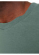 Thumbnail T-shirt en coton kaki uni coupe droite avec un col rond et flocage crâne - Image 5