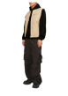Thumbnail Sweat en coton mélangé noir uni coupe droite avec un col à capuche - Image 3