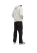 Thumbnail Sweat en coton beige uni coupe droite avec un col à capuche et étiquette cousue - Image 4